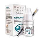 Careprost Eyelash Growth Serum Drops 1 Bottle 3ml 2 Months Supply